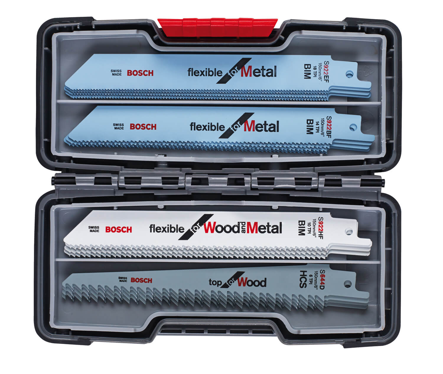 Kit 20 lames de scie sabre à métaux et bois